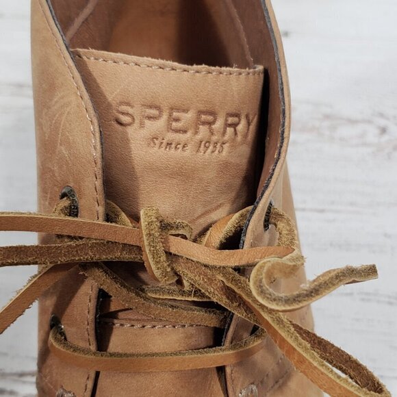 Sperry  Leather Wedge Booties  Women's Size 10 - Picture 3 of 6